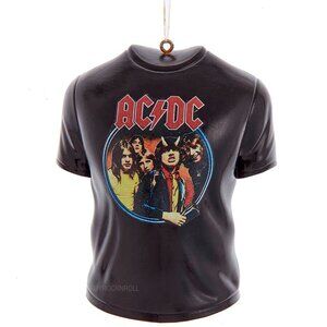 AC/DC Collectible 2021 Kurt Adler T-Shirt 3.5" Christmas Tree Ornament Gift Box